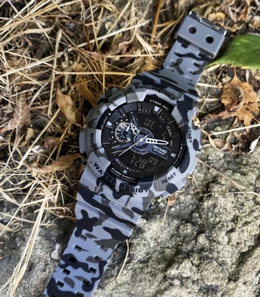 Часи наручні Skmei 1688CMGY Camo Gray Фото 2